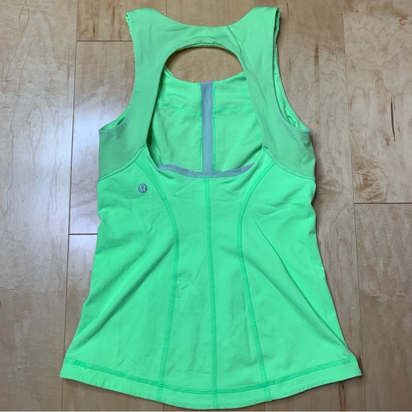 Lululemon Neon Green Swank Tank Top 4 - Picture 4 of 5